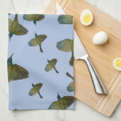 コモンGrackleグリーンブルーバードフックキッチンタオル キッチンタオル (四つ折り)