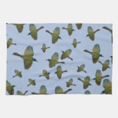 コモンGrackleグリーンブルーバードフックキッチンタオル キッチンタオル (横)