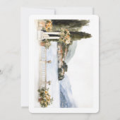 コモ湖でのイタリアンウェディング 招待状 (裏面)