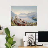 コモ湖の上のベラージオからのビュー – 1920 |ヴィンテージ ポスター (ホームオフィス)