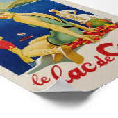 コモ湖イタリアのヴィンテージ旅行ポスター ポスター (角)