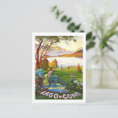 コモ湖イタリアのヴィンテージ旅行 ポストカード (スタンド正面)