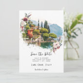 コモ湖イタリアフローラは日付カードを保存 サンキューカード (スタンド正面)