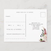 コモ湖イタリア夏の結婚式の出欠はがき インビテーションポストカード (裏面)