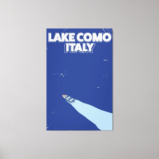 コモ湖イタリア旅行ポスター キャンバスプリント (正面)