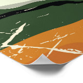 コモ湖イタリア旅行ポスター。 ポスター (角)