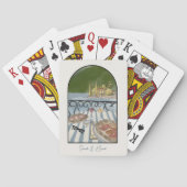 コモ湖イタリア結婚式の引き出物。 トランプ (裏面)