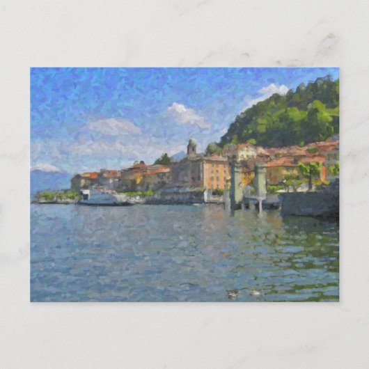 コモ湖ベラグオ ポストカード (正面)