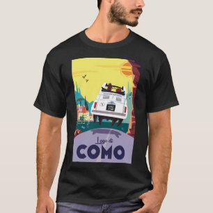 コモ湖ポスター Tシャツ