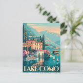 コモ湖ヴィンテージ ポストカード (スタンド正面)