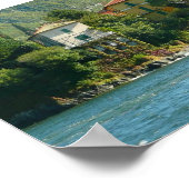 コモ湖 – アイビー&モス ポスター (角)