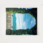 コモ湖 イタリア シーン | 壁画背景 タペストリー (正面(横))