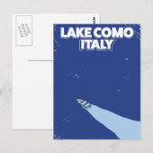 コモ湖 イタリア 旅行ポスター ポストカード (正面/裏面)