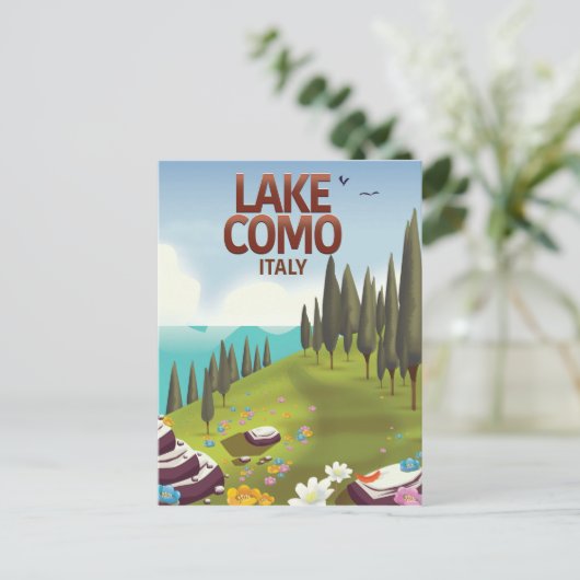 コモ湖 イタリア 旅行 ポストカード (スタンド正面)