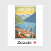 コモ湖 シール (シート)