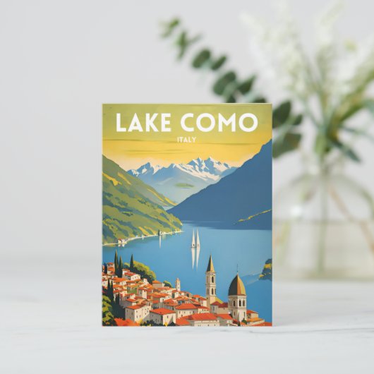 コモ湖 ポストカード (スタンド正面)