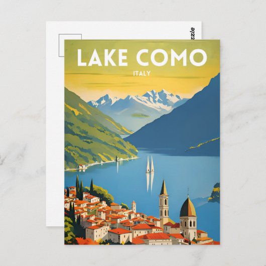 コモ湖 ポストカード (正面/裏面)