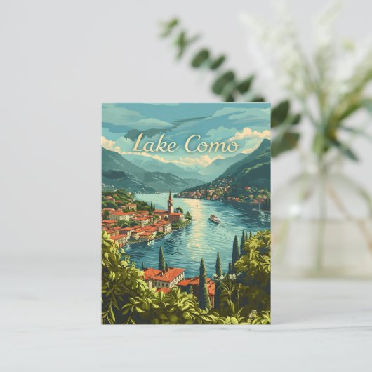 コモ湖 ポストカード (スタンド正面)