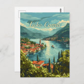 コモ湖 ポストカード (正面/裏面)