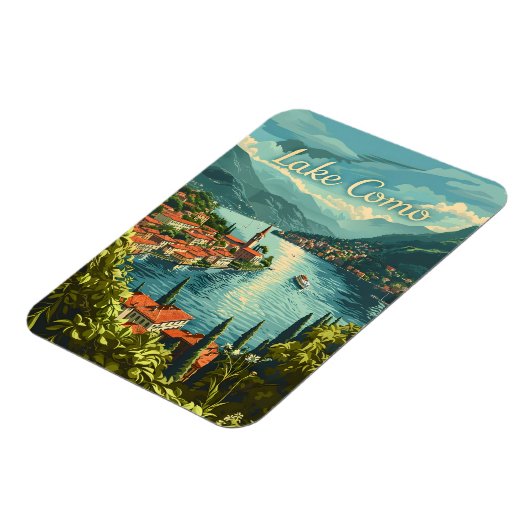 コモ湖 マグネット (左側)