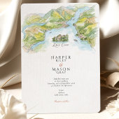 コモ湖 | ラゴ・ディ・コモのウェディング 招待状