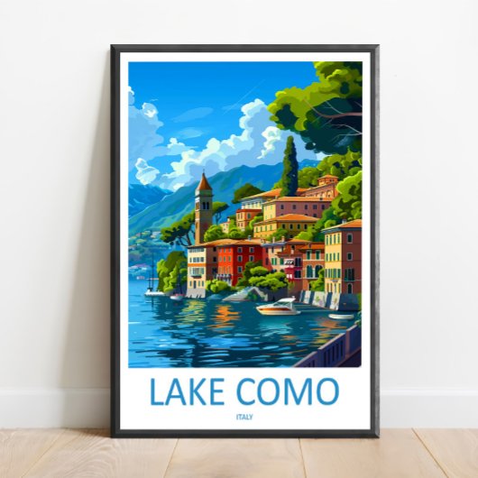 コモ湖 旅行 プリント ウォールアート コモ湖 イタリア Wa