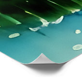 コモ湖(Lago di Como)水の色絵画の数 ポスター (角)