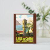 コモ・イタリア湖の中で最も美しい湖。 ポストカード (スタンド正面)