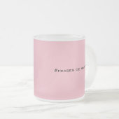 コモ・ケノティエンズ・ハンブレ？ フロストグラスマグカップ (正面右)