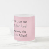 コモ・ケノティエンズ・ハンブレ？ フロストグラスマグカップ (正面左)