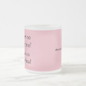 コモ・ケノティエンズ・ハンブレ？ フロストグラスマグカップ (中央)