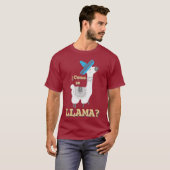 コモ セ ラマ T ファニー ラマ ラバー ギフト Tシャツ (正面フル)