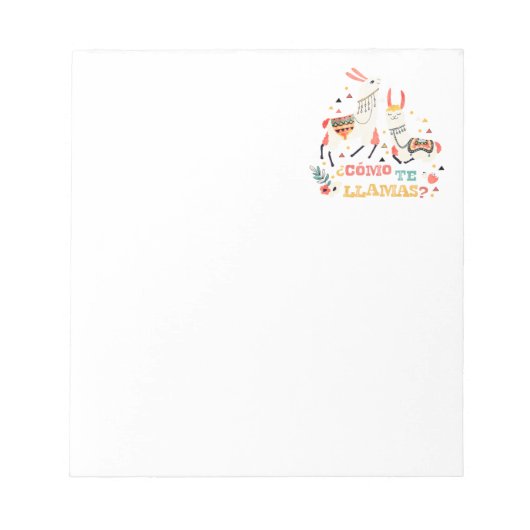 コモ·テ·ラマス。Wordおもしろいユースペインのモア。 ノートパッド (正面)