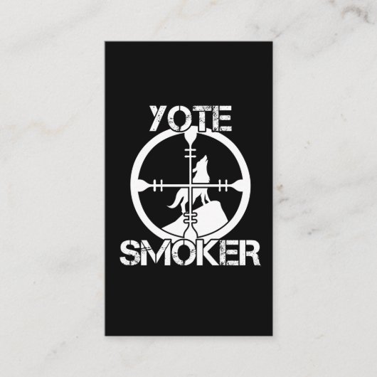 コヨテハンターヨテ狙撃手野生動物狩り 名刺 (正面)