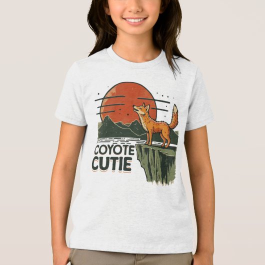 コヨーテかわいこちゃん トライブレンドＴシャツ (正面)