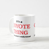 コヨーテって言うのは分かんないわね コーヒーマグカップ (正面左)