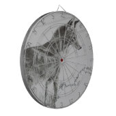 コヨーテのオオカミ犬 ダーツボード (正面左)