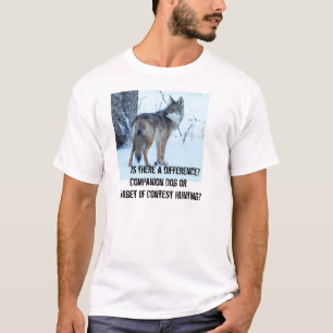 コヨーテのコンテストの狩りは禁止されるべきです Tシャツ
