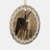 コヨーテのデザインのオーナメント セラミックオーナメント (右)