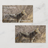 コヨーテのデザインの名刺 名刺 (正面/裏面)