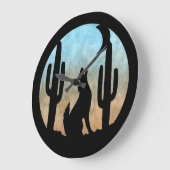 コヨーテの月の柱時計 ラージ壁時計 (傾斜)