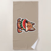 コヨーテスイカ ビーチタオル (正面)