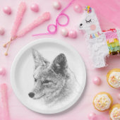 コヨーテスケッチ ペーパープレート (パーティー)