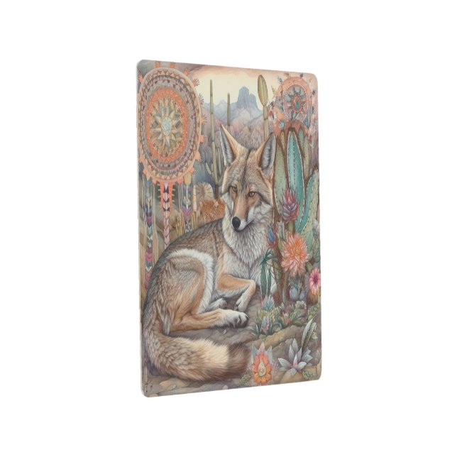 コヨーテドリームズメタルウォールアート メタルプリント (3/4)