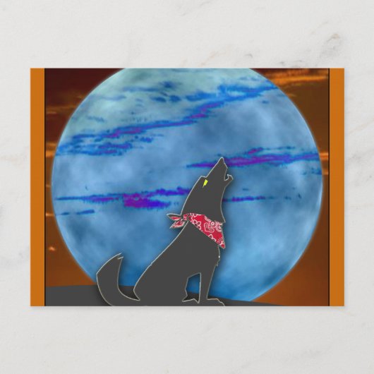 コヨーテハウリングアットザブルームーン ポストカード (正面)