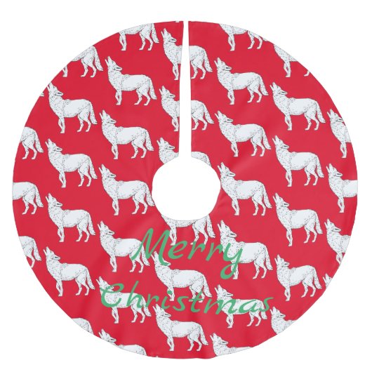 コヨーテハウリングサンダーコーブ ブラッシュドポリエステルツリースカート (正面)