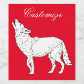 コヨーテハウリングサンダー_コーブ ワインラベル (シングルラベル)