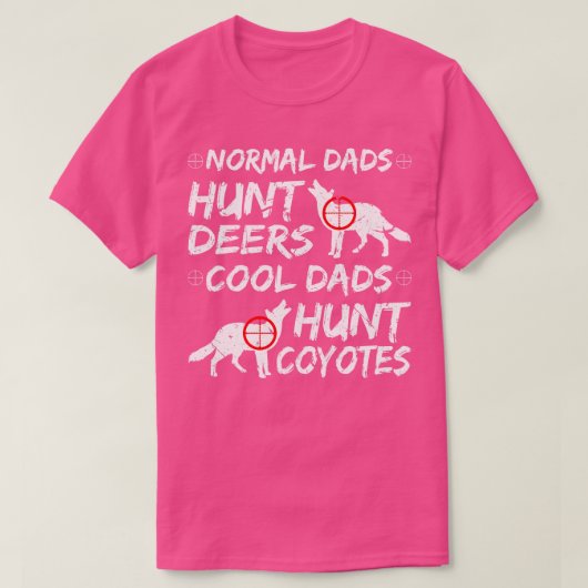 コヨーテハンターパパ狩りコヨーテ Tシャツ (デザイン正面)