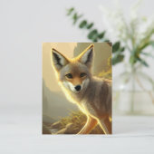コヨーテパップワイルドライフポートレート ポストカード (スタンド正面)