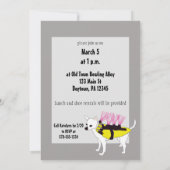 コヨーテベストの犬が少年の誕生日パーティー 招待状 (裏面)